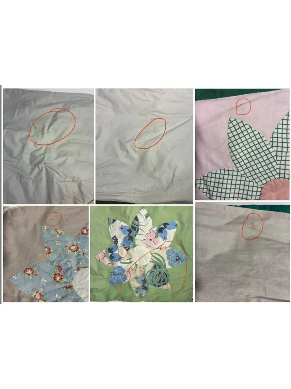 VTG Hand Tied Dresden Plate Dahlia Scrappy Quilt Throw Lap Blanket Cottagecore